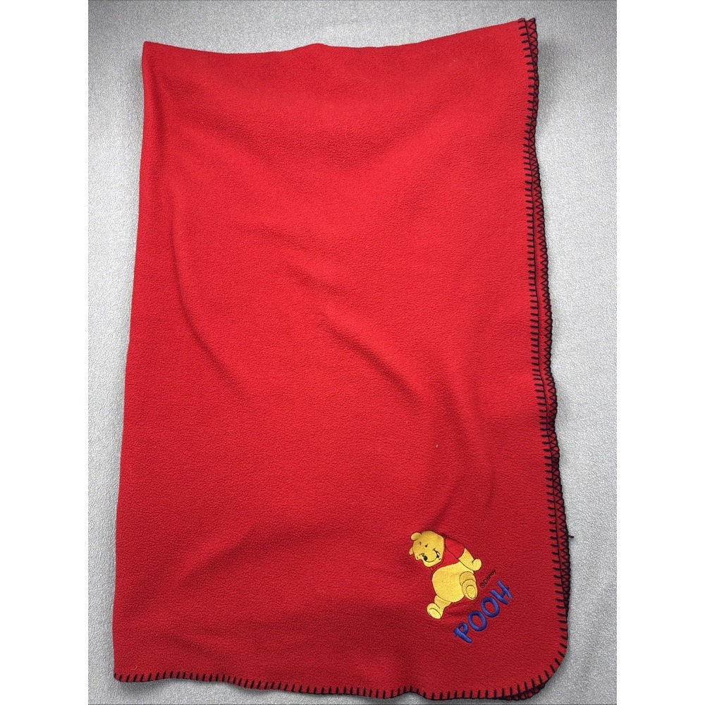 YSK Red The Pooh Fleece Baby Blanket Blue Pooh 74X42